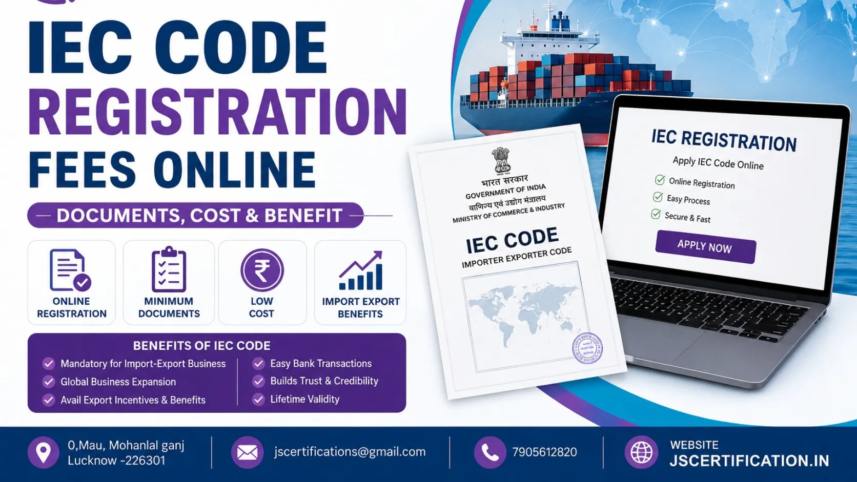 IEC Code Registration Fees Online | Documents, Cost & Benefits
