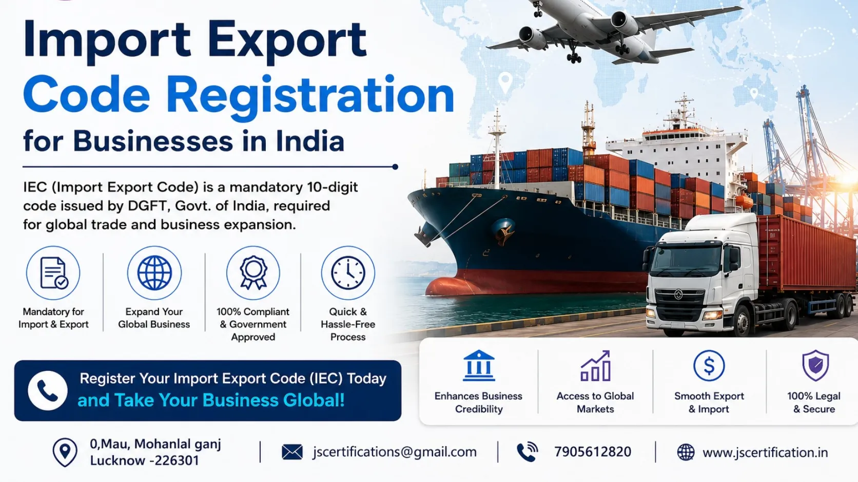 Import Export Code Registration for Businesses in India