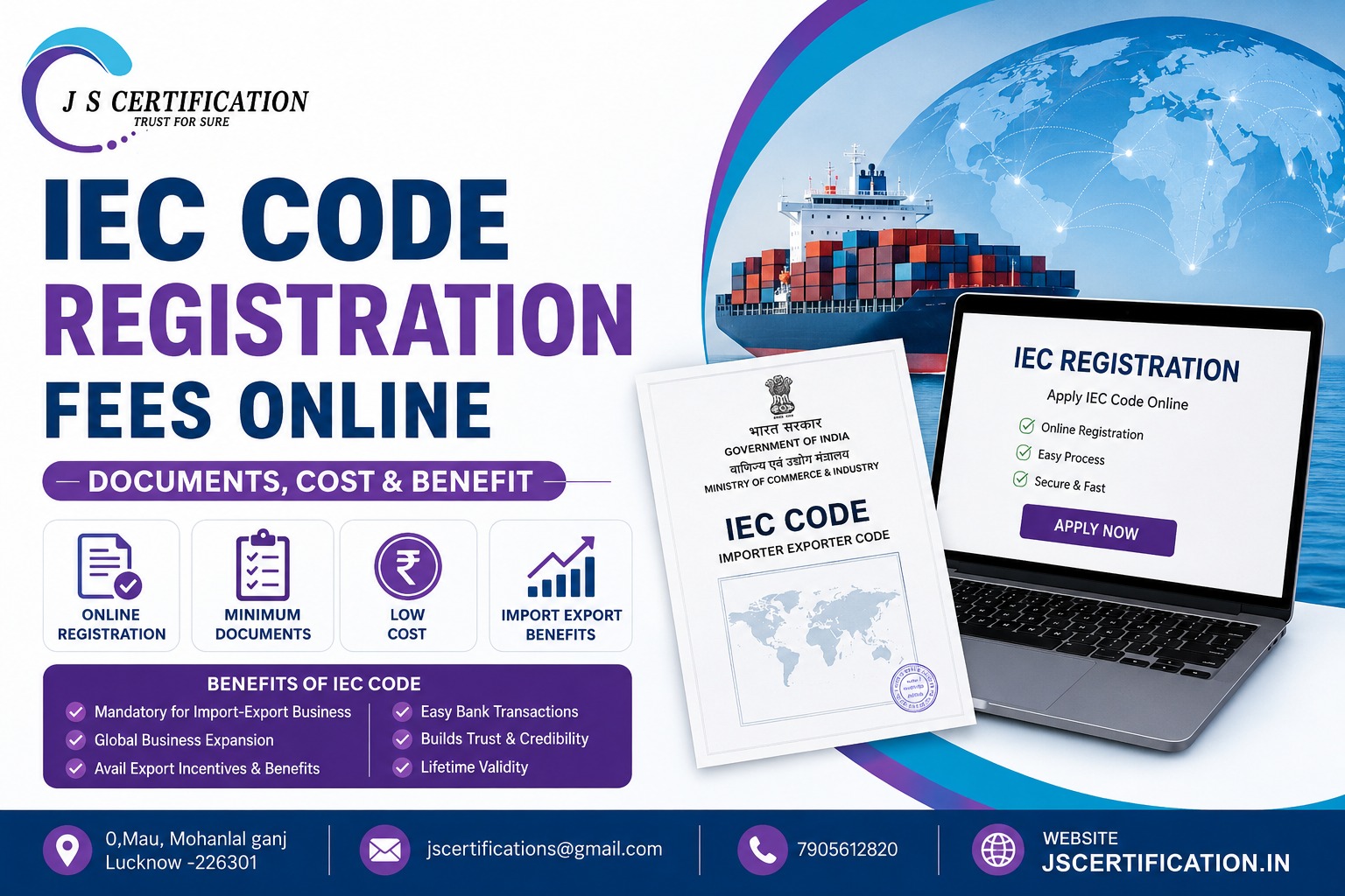 IEC Code Registration Fees Online | Documents, Cost & Benefits